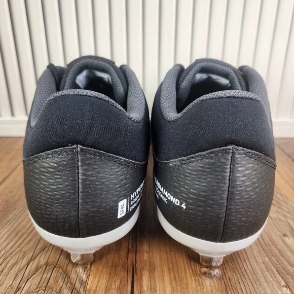 Nike Hyperdiamond 4 Elite Women's Softball Cleats ‘Black/Grey’ CZ5917-010 Sz 9 - Picture 2 of 6